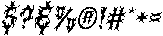 CS Masked Italic otf (400) Font OTHER CHARS