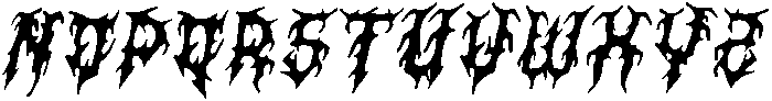 CS Masked Italic otf (400) Font LOWERCASE