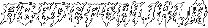 CS Masked Pixel Outline otf (400) Font UPPERCASE