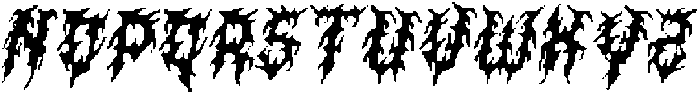 CS Masked Pixel Regular otf (400) Font UPPERCASE