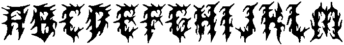 CS Masked Regular otf (400) Font UPPERCASE