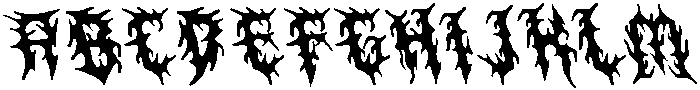 CS Masked Reverse Italic otf (400) Font UPPERCASE