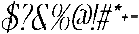 CS Masque Drawn Italic otf (400) Font OTHER CHARS