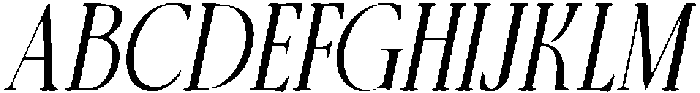 CS Masque Drawn Italic otf (400) Font UPPERCASE