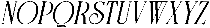 CS Masque Drawn Italic otf (400) Font UPPERCASE