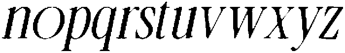 CS Masque Drawn Italic otf (400) Font LOWERCASE