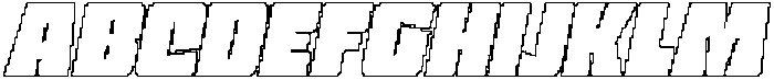 CS Matbold Pixel Outline otf (700) Font UPPERCASE