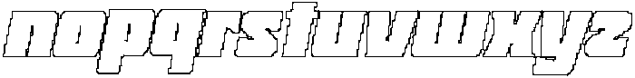 CS Matbold Pixel Outline otf (700) Font LOWERCASE