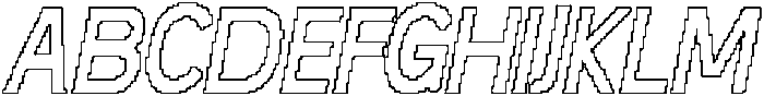 CS Matches Pixel Outline otf (400) Font UPPERCASE