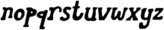 CS Maxine Drawn Italic otf (400) Font LOWERCASE