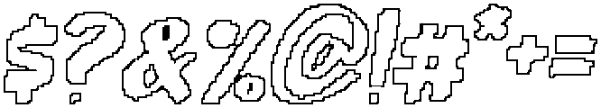 CS Maxine Pixel Outline otf (400) Font OTHER CHARS