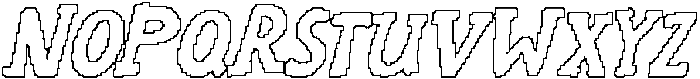 CS Maxine Pixel Outline otf (400) Font UPPERCASE