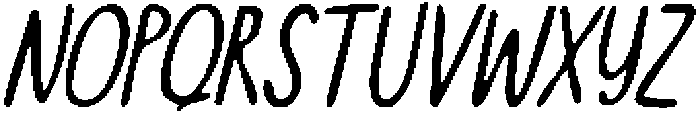 CS Meander Drawn Italic otf (400) Font UPPERCASE