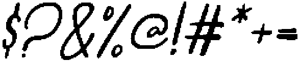 CS Meander Italic otf (400) Font OTHER CHARS