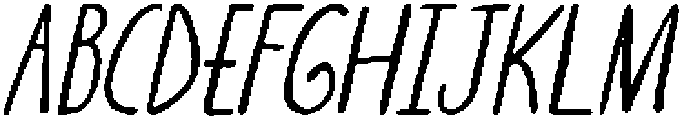 CS Meander Italic otf (400) Font UPPERCASE