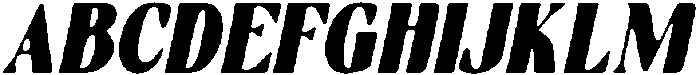 CS Megane Drawn Italic otf (400) Font UPPERCASE