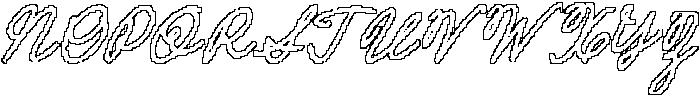 CS Megara Pixel Outline otf (400) Font UPPERCASE