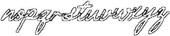 CS Megara Pixel Outline otf (400) Font LOWERCASE
