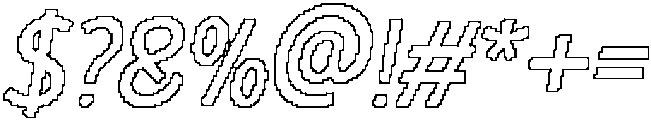 CS Melchior Pixel Outline otf (400) Font OTHER CHARS