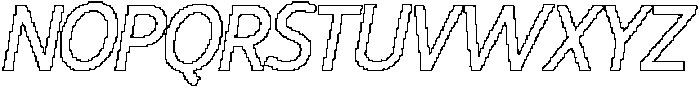 CS Melchior Pixel Outline otf (400) Font UPPERCASE