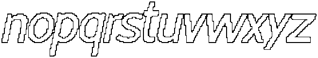CS Melchior Pixel Outline otf (400) Font LOWERCASE
