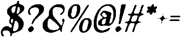 CS Meliora Drawn Italic otf (400) Font OTHER CHARS