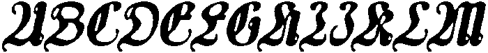 CS Meliora Drawn Italic otf (400) Font UPPERCASE