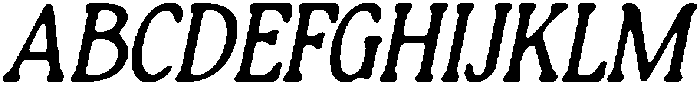 CS Melisa Drawn Italic otf (400) Font UPPERCASE