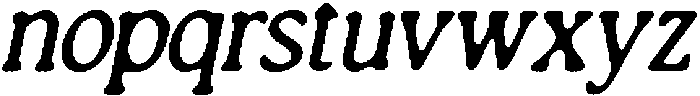 CS Melisa Drawn Italic otf (400) Font LOWERCASE