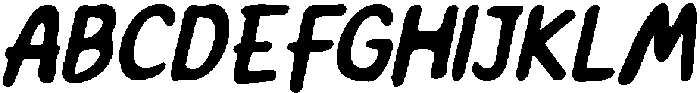 CS Mellow Drawn Italic otf (400) Font UPPERCASE