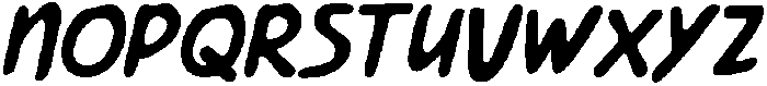 CS Mellow Drawn Italic otf (400) Font UPPERCASE