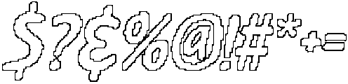 CS Mellow Pixel Outline otf (400) Font OTHER CHARS