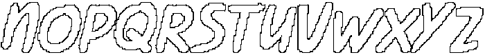 CS Mellow Pixel Outline otf (400) Font UPPERCASE