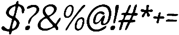 CS Mercy Drawn Italic otf (400) Font OTHER CHARS