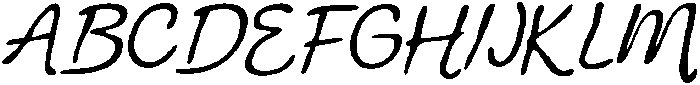 CS Mercy Drawn Italic otf (400) Font UPPERCASE