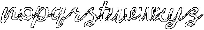 CS Mercy Pixel Outline otf (400) Font LOWERCASE