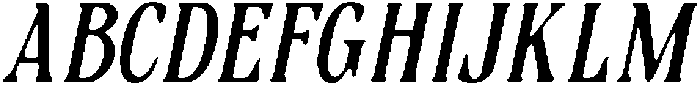 CS Merisa Drawn Italic otf (400) Font UPPERCASE