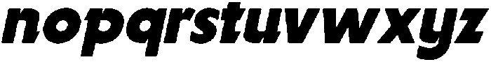 CS Methane Italic otf (400) Font LOWERCASE