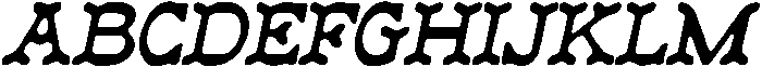 CS Mexico Drawn Italic otf (400) Font UPPERCASE