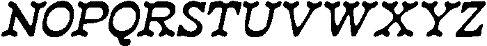 CS Mexico Drawn Italic otf (400) Font UPPERCASE