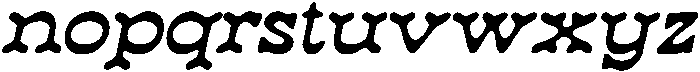 CS Mexico Drawn Italic otf (400) Font LOWERCASE