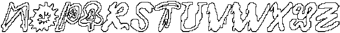 CS Micah Pixel Outline otf (400) Font UPPERCASE