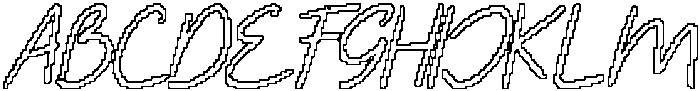 CS Michigan Pixel Outline otf (400) Font UPPERCASE