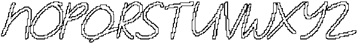 CS Michigan Pixel Outline otf (400) Font UPPERCASE