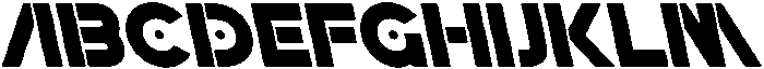 CS Micra Reverse Italic otf (400) Font UPPERCASE