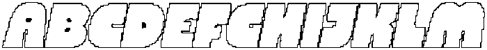 CS Midway Pixel Outline otf (400) Font UPPERCASE