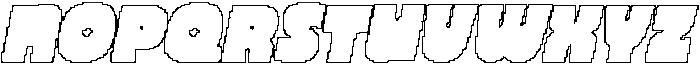 CS Midway Pixel Outline otf (400) Font UPPERCASE