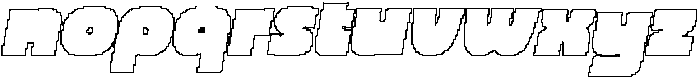 CS Midway Pixel Outline otf (400) Font LOWERCASE