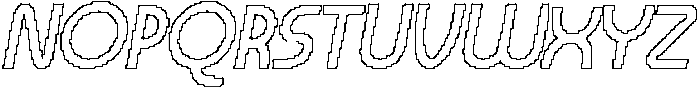 CS Migrate Pixel Outline otf (400) Font UPPERCASE