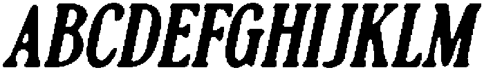 CS Miguela Drawn Italic otf (400) Font UPPERCASE